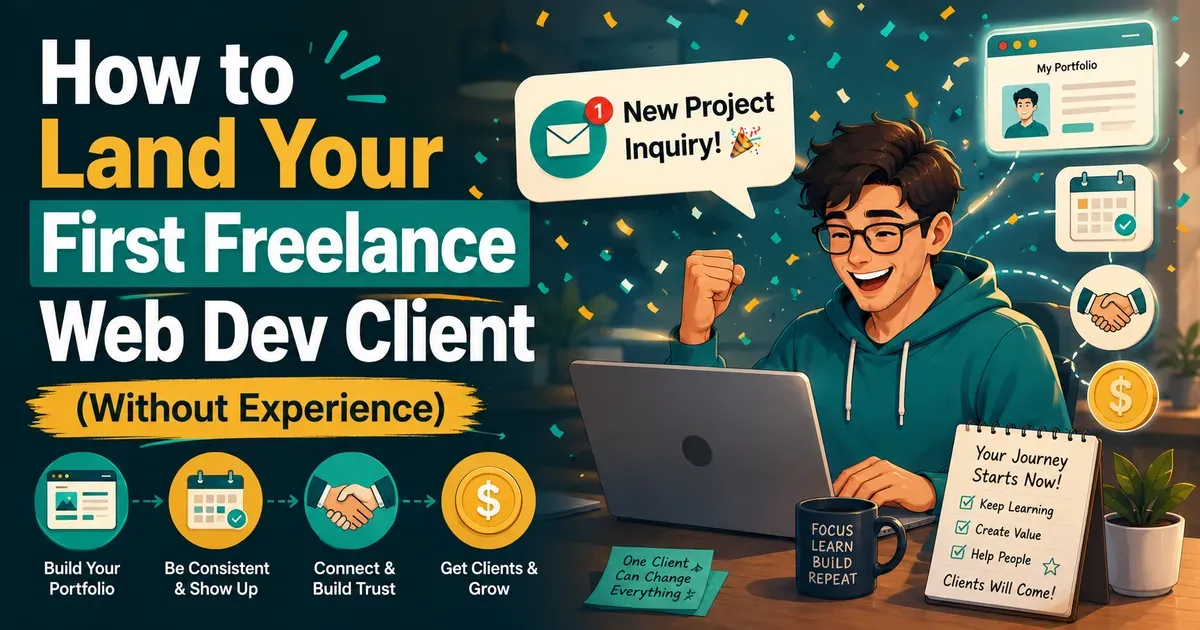 How to Get Your First Freelance Client as a Web Developer (What Actually Worked)