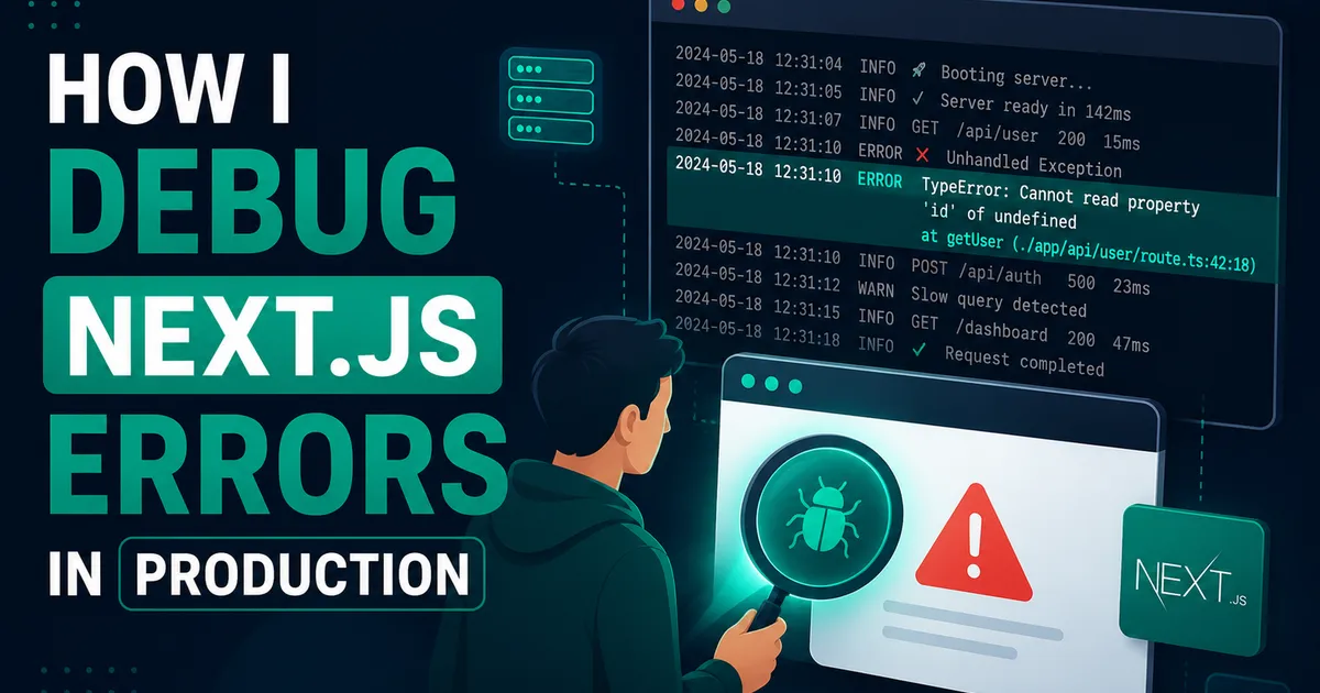 How I Debug Production Errors in Next.js